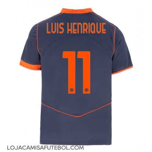 Camisa de Futebol Inter Milan Luis Henrique #11 Equipamento Alternativo 2025-26 Manga Curta
